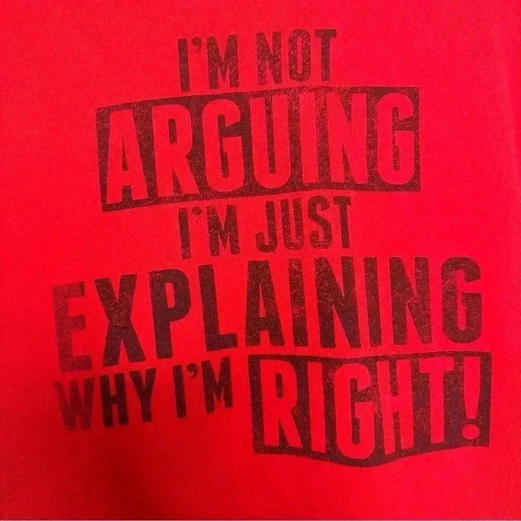 NTD Apparel T-Shirt Red & Black Funny  Size Medium - Picture 2 of 16